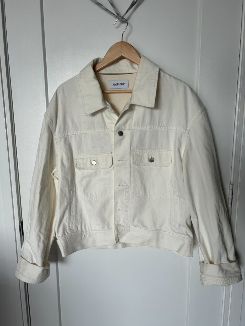 White Denim Jacket: AMBUSH - Picture 3 of 4